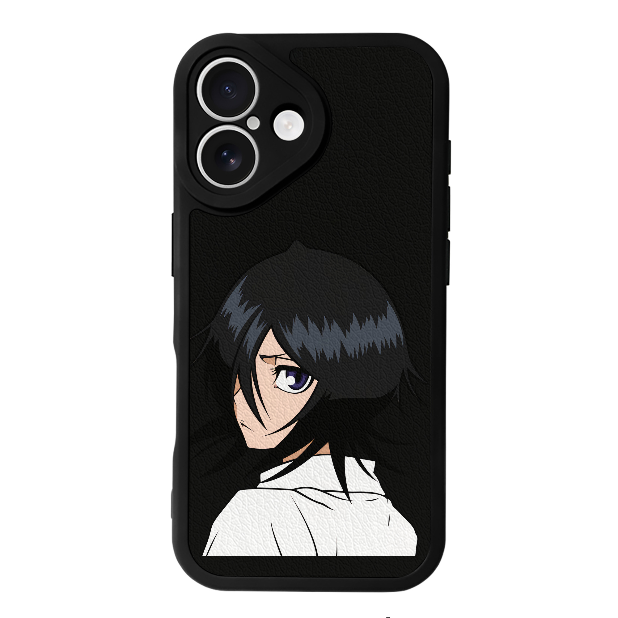 （画像用） ブリーチ 朽木ルキア BLEACH Kuchiki Rukia 【iPhone 16シリーズ対応】シリコンスマホケース（レザー調） 材質：シリコン